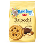 Baiocchi Biscuit - Mulino Bianco - Baiocchi Pistacchio - Pistache Baiocchi biscuits - 6 Portions of 3 pcs - 168 g