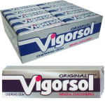 Chewing Gums - Gomme Da Masticare- Vigorsol - Original - Sugar Free - 1 Pack with 10 chewing gums each